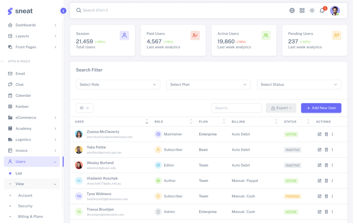 bootstrap laravel admin template