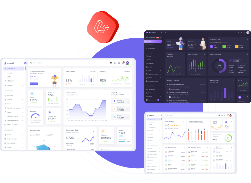 Laravel admin template
